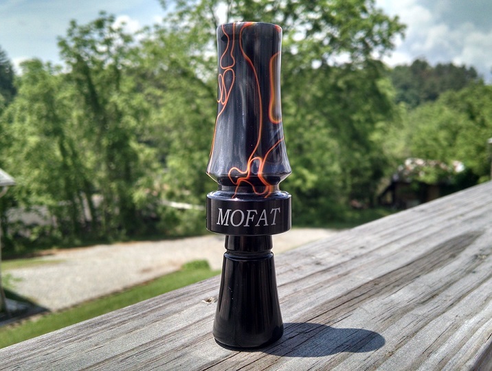orange with black engraved band game call with name